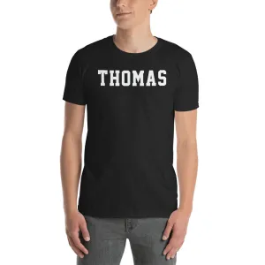 Thomas T Shirt Custom Made Personalized Thomas Name Print T Shirt Black Cotton Tee Shirt