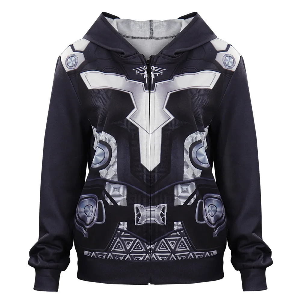 Thor: Love and Thunder Valkyrie Cosplay Hoodie Pullover Outfits Halloween Carnival Suit