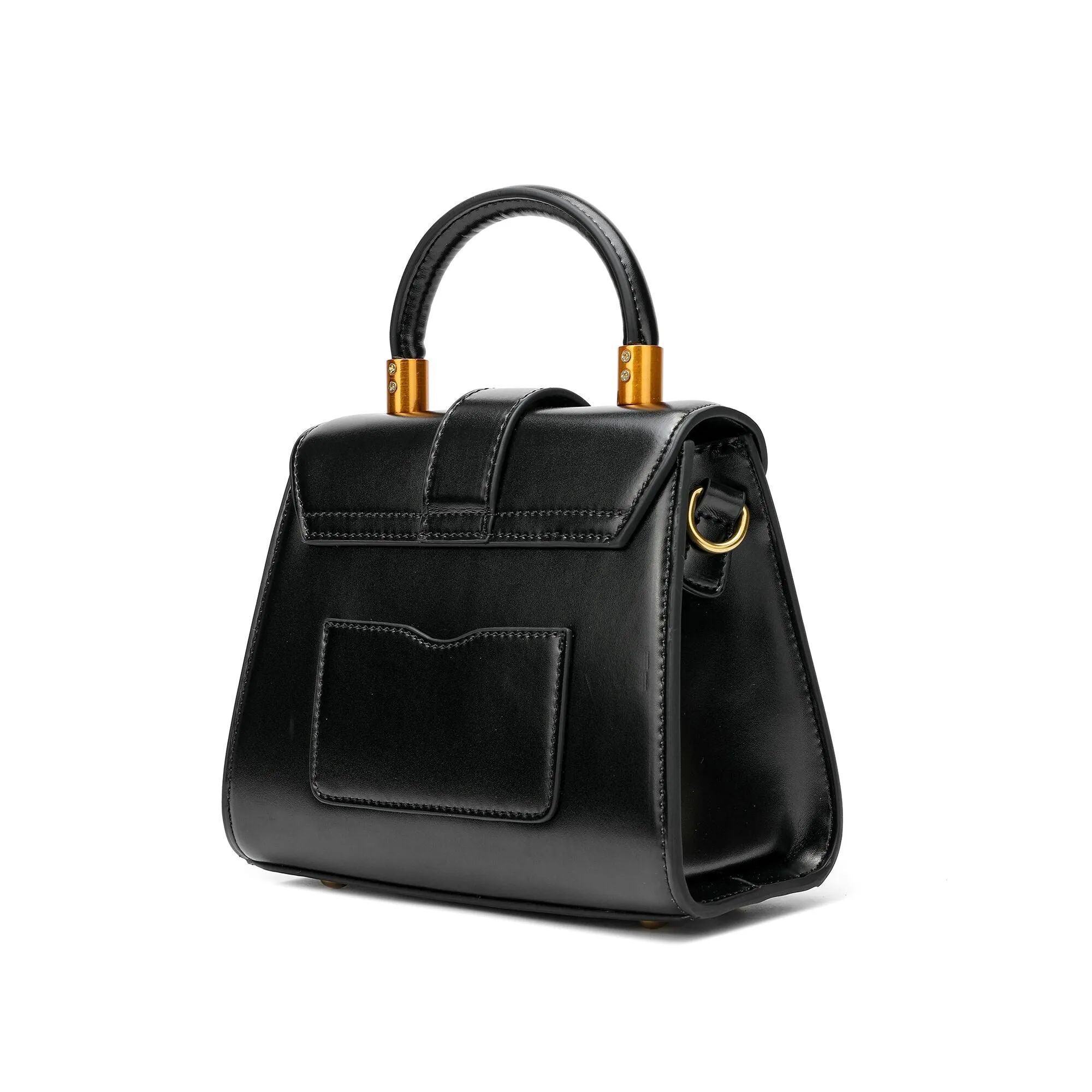 Tiffany & Fred Smooth & Polished Leather Top-Handle Foldover Satchel