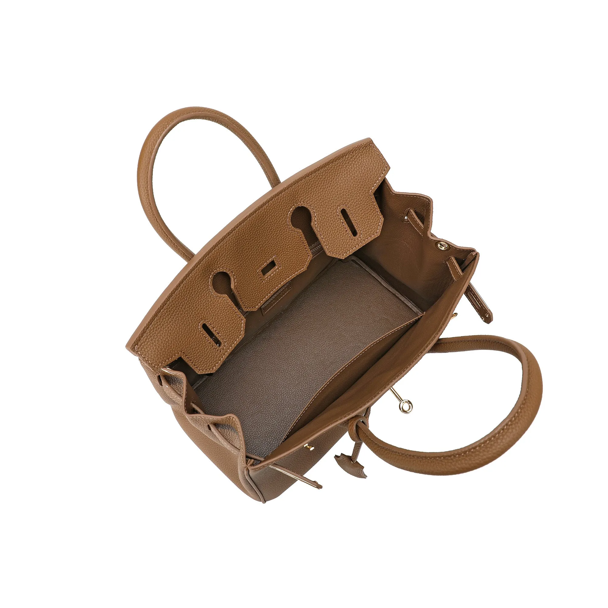 Tiffany & Fred Top-Grain Large Leather Satchel