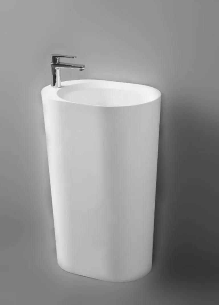 Toka Lite Oval Shaped Freestanding Stone Basin - 830mm - CSB86