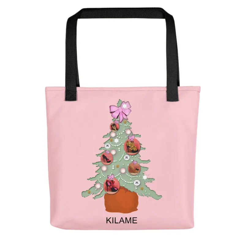 Tote bag 'Pink Christmas'