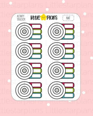 Track Apple Watch Activities Planner Stickers (AWT)
