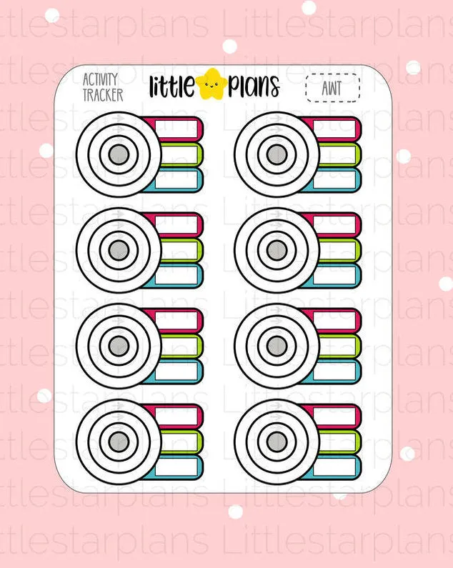 Track Apple Watch Activities Planner Stickers (AWT)