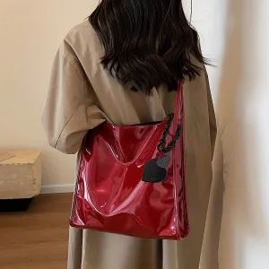 Trendy Large Capacity Hobo Bag, Luxury PU Shoulder Satchel, Women's Casual Handbag & Tote Purse