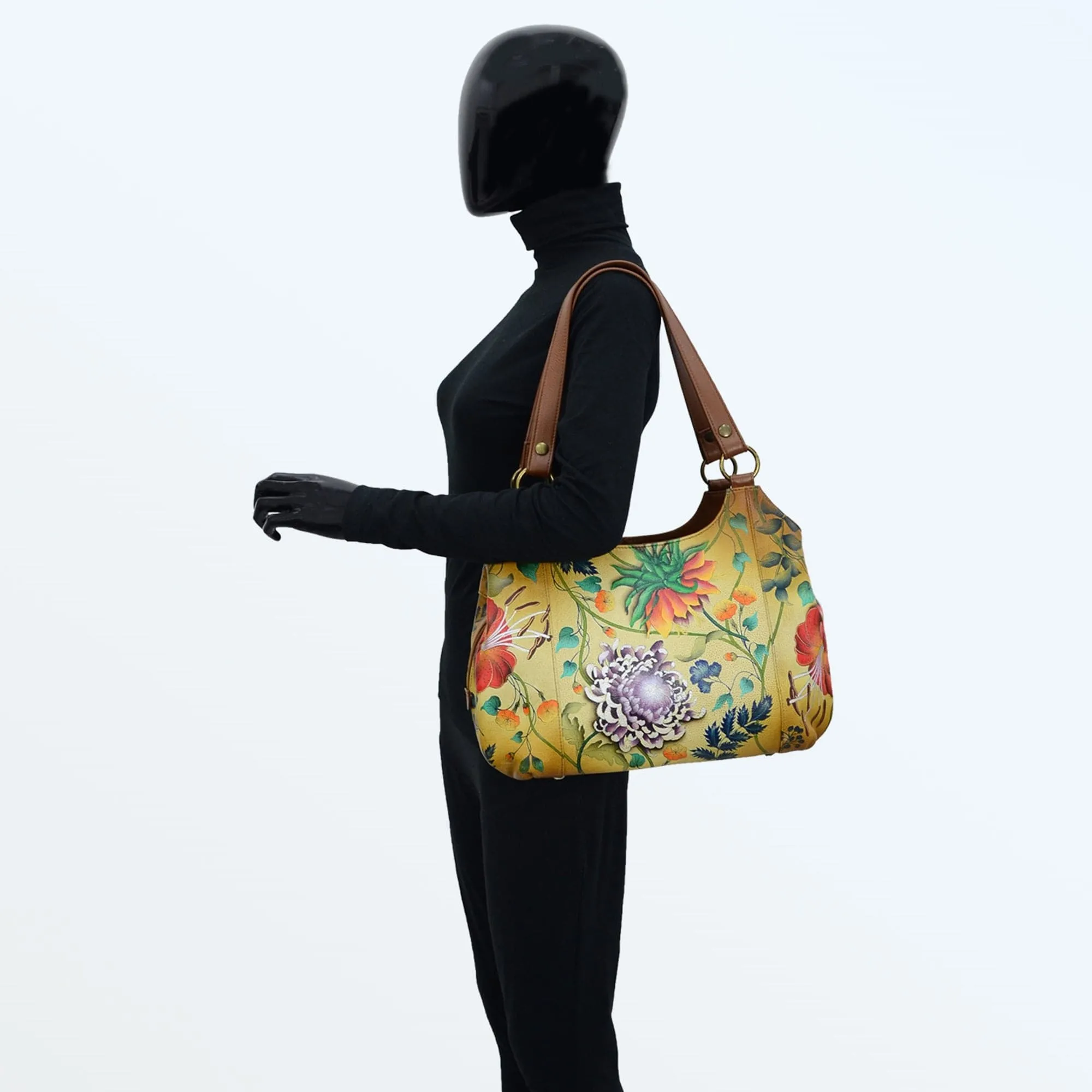 Triple Compartment Large Satchel - 652