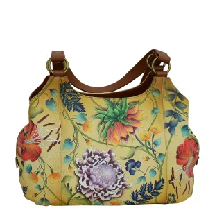 Triple Compartment Large Satchel - 652