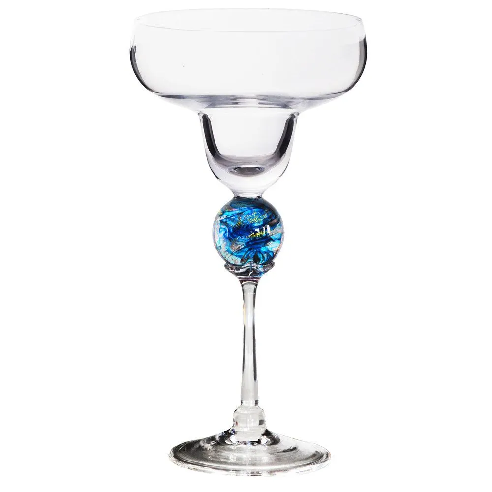 Turquoise Planet Margarita Glass