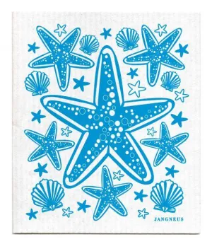 Turquoise Starfish Dishcloth