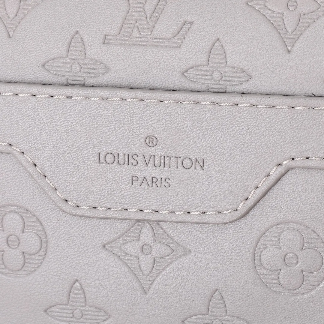Two Color Classic Print Messenger Bag
