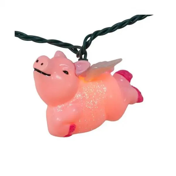 UL 10-Light Flying Pig Light Set