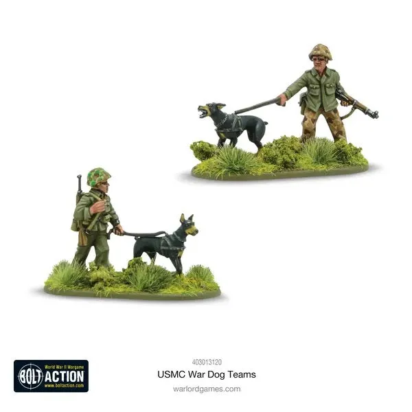USMC War Dog Teams.