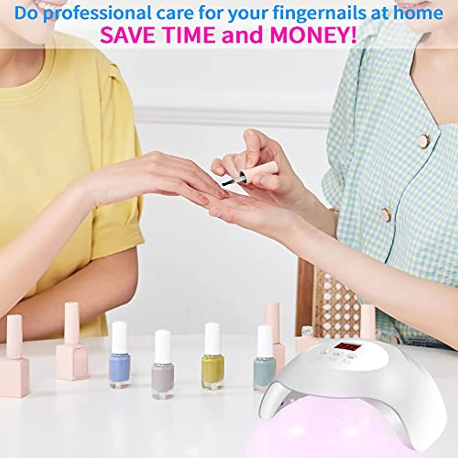 UV LED Nail Lamp, DELIFO 36W Professional Gel Nail Light Dryer Polish Lamps with 3 Timers & Auto Sensor, Portable Nails Art Tools for Salon, Home, Regular Use, White