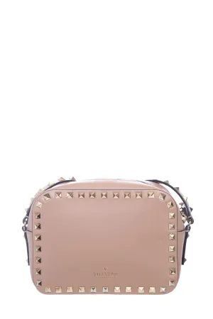 Valentino Boutique Nude Rockstud Camera Handbag