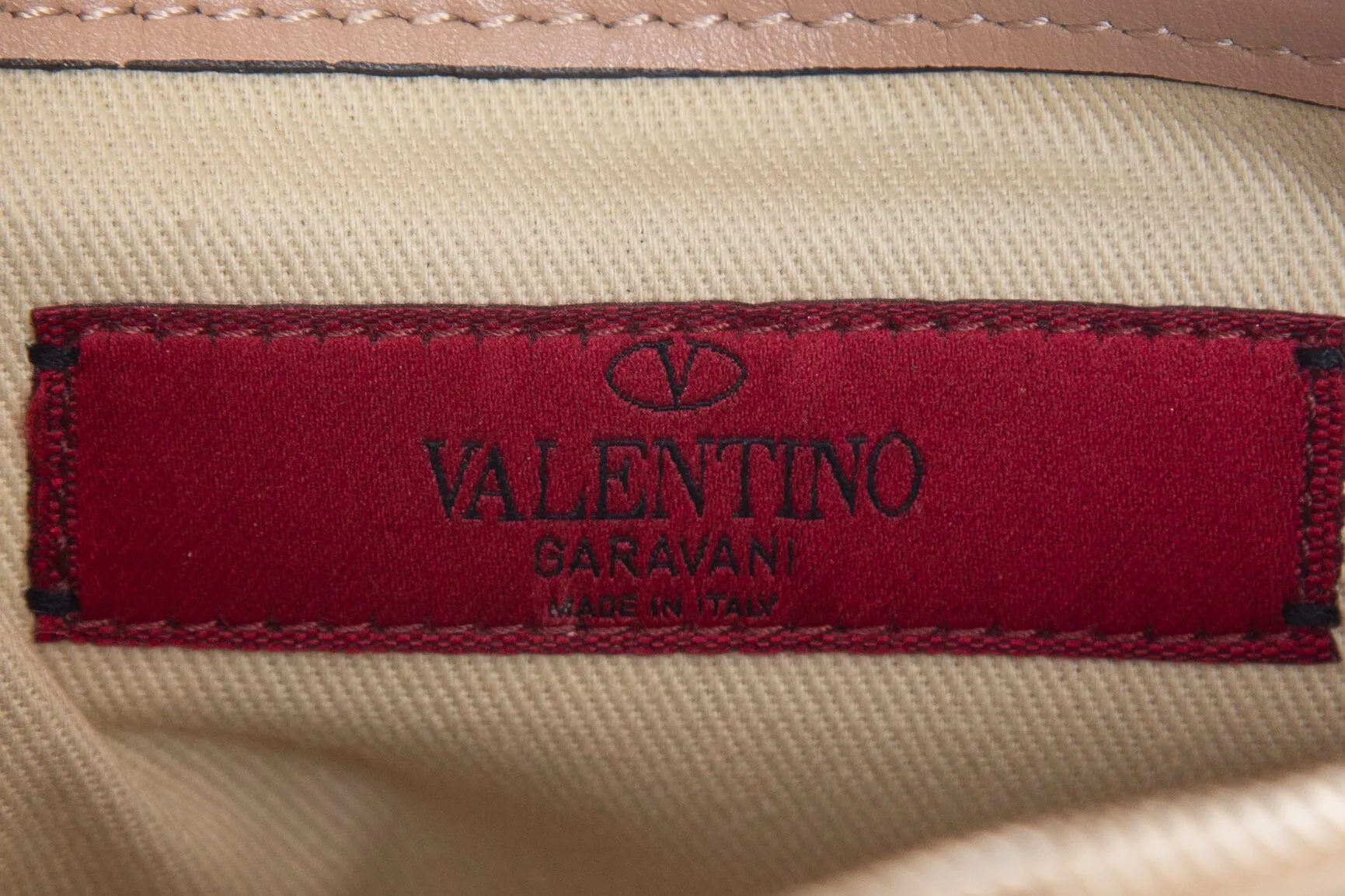 Valentino Boutique Nude Rockstud Camera Handbag