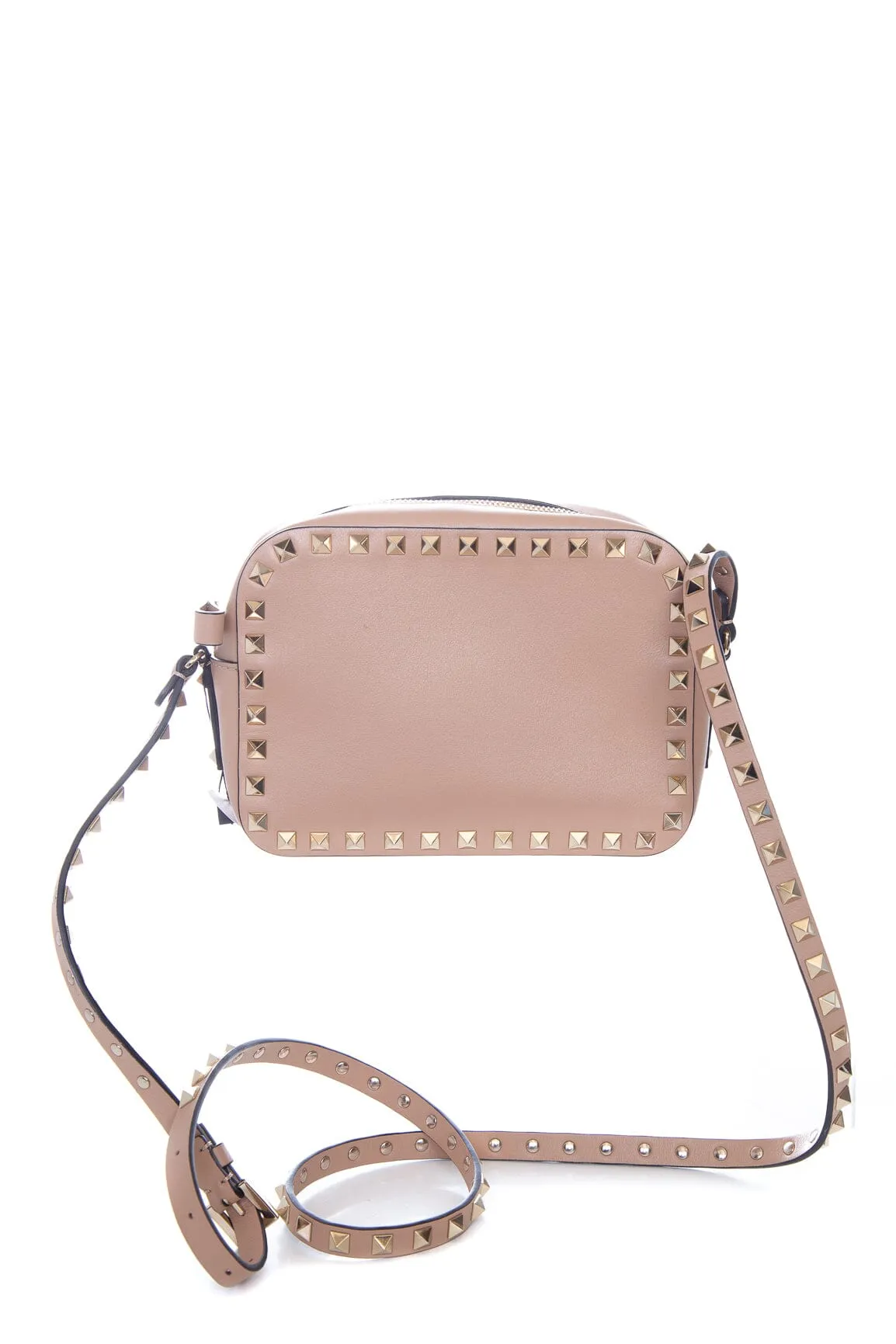 Valentino Boutique Nude Rockstud Camera Handbag