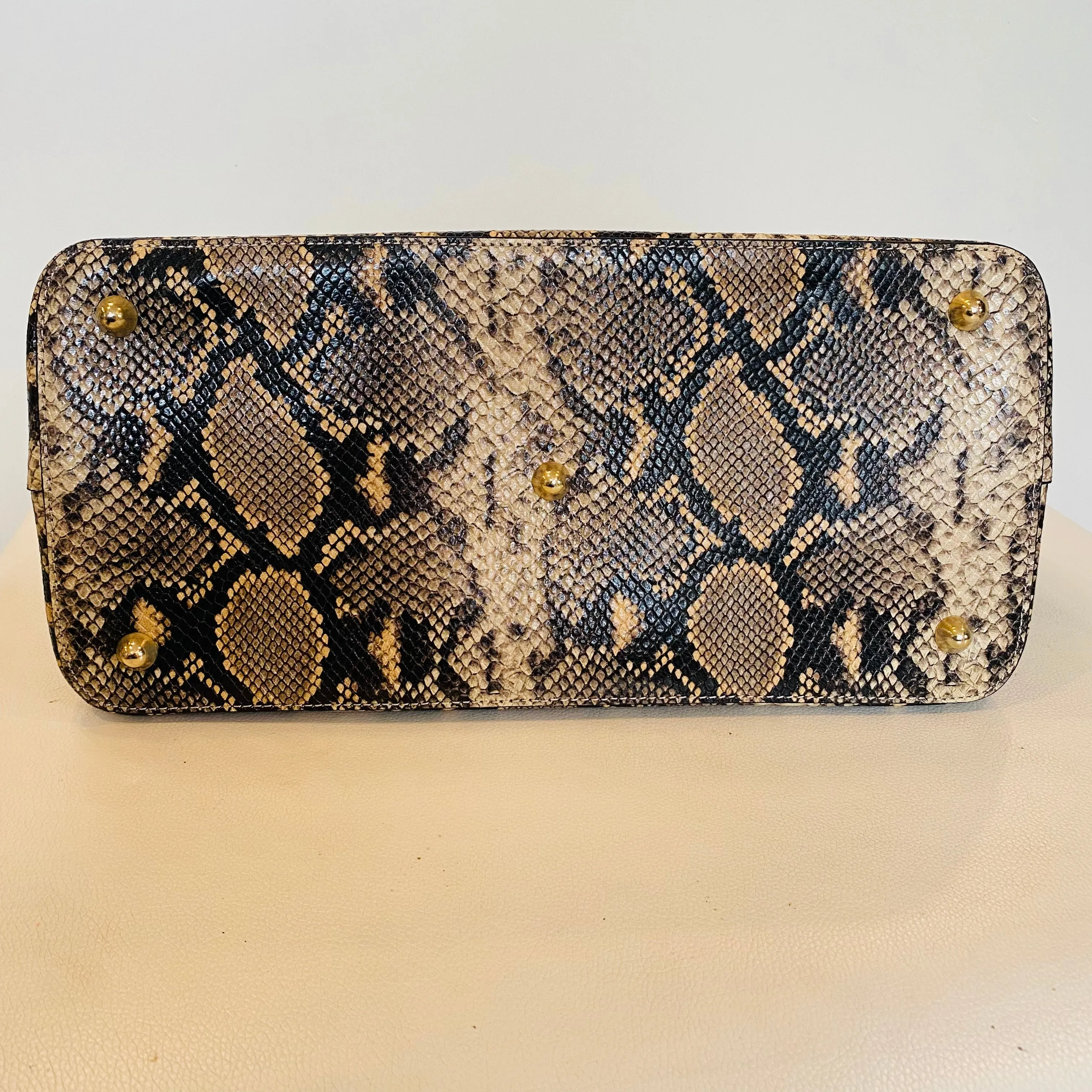 VALENTINO BY MARIO VALENTINO Bravia Python Satchel Handbag NWOT