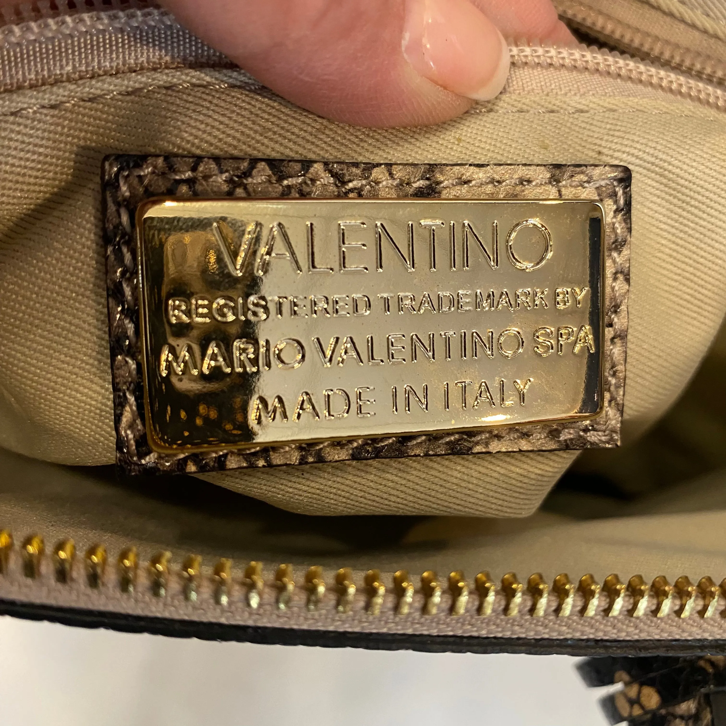 VALENTINO BY MARIO VALENTINO Bravia Python Satchel Handbag NWOT
