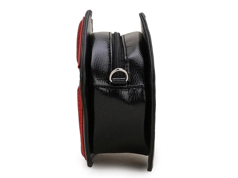 Vamp Lips Handbag Purse / Faux Leather