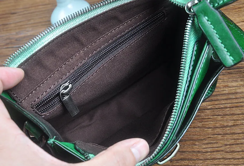 Vegetable Tanned Leather Shoulder Bag For Women Natural Leather Crossbody Bag Vintage Leather Handbag S3283