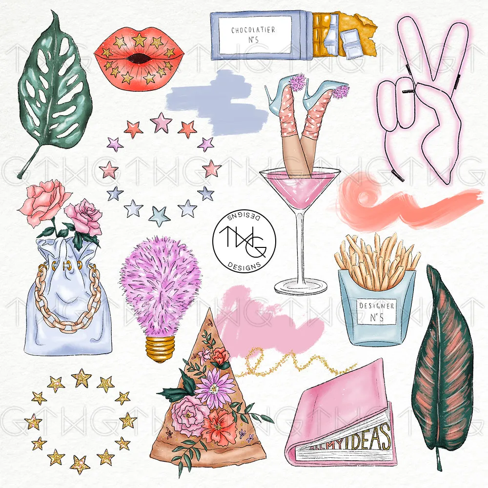Vibes Clipart Collection