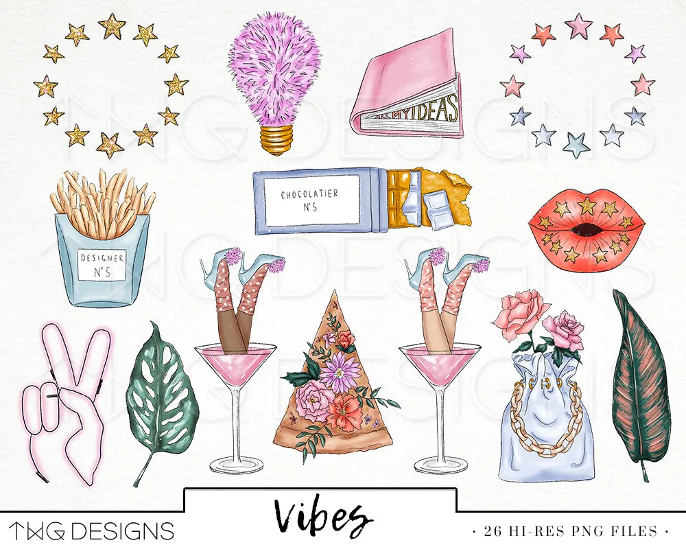 Vibes Clipart Collection