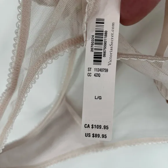 Victoria’s Secret Wicked unlined Rosebud Teddy