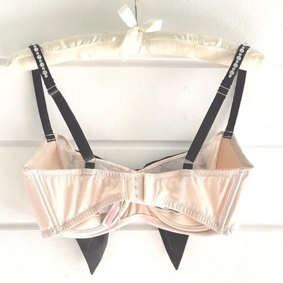 Victoria’s Secret Dream Angels Embellished Bow Bra &amp; Panty Matching Set 34DDD