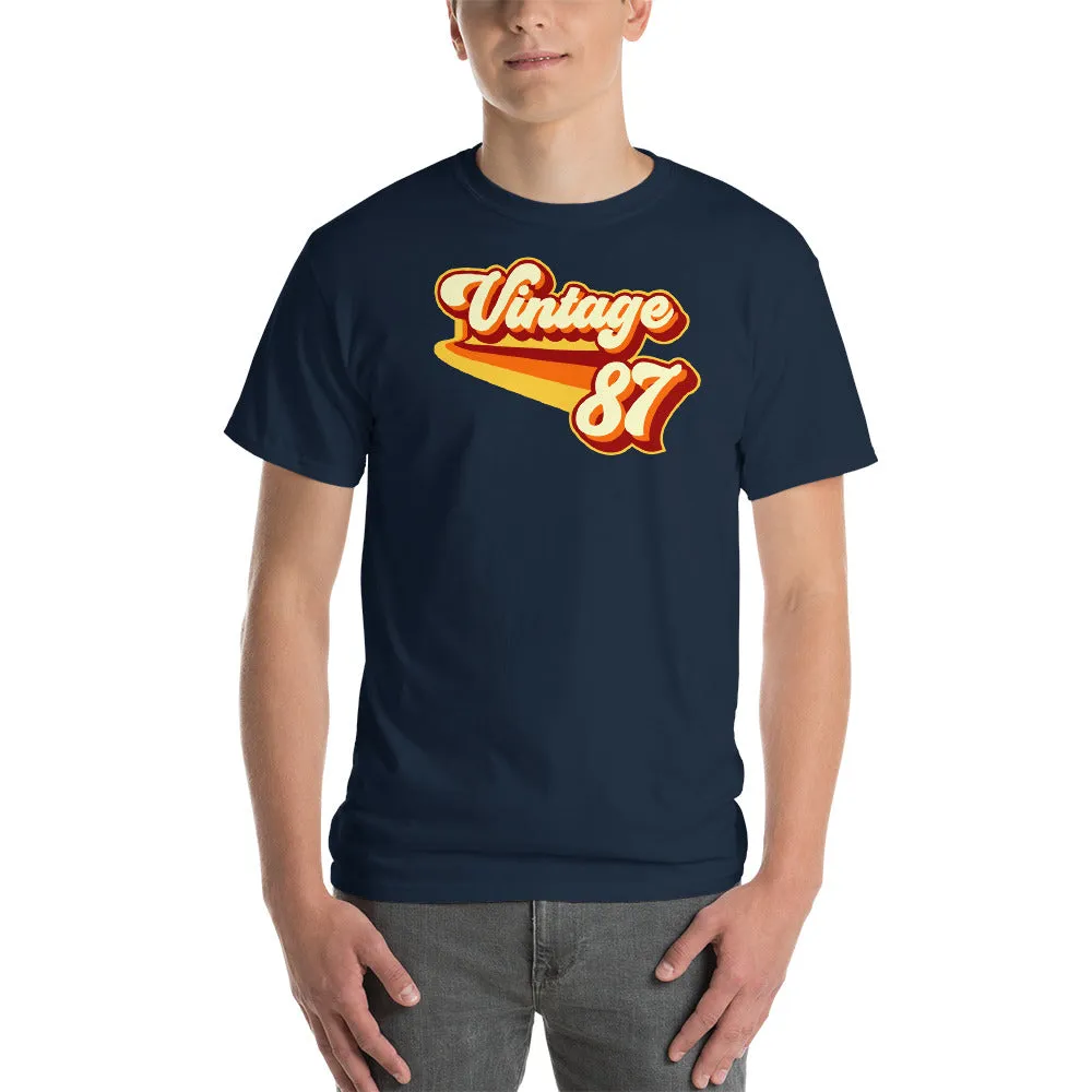 Vintage 1987 Warm Retro Lines CLASSIC FIT Short-Sleeve T-Shirt