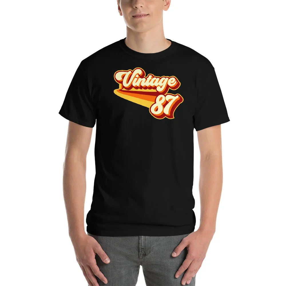 Vintage 1987 Warm Retro Lines CLASSIC FIT Short-Sleeve T-Shirt