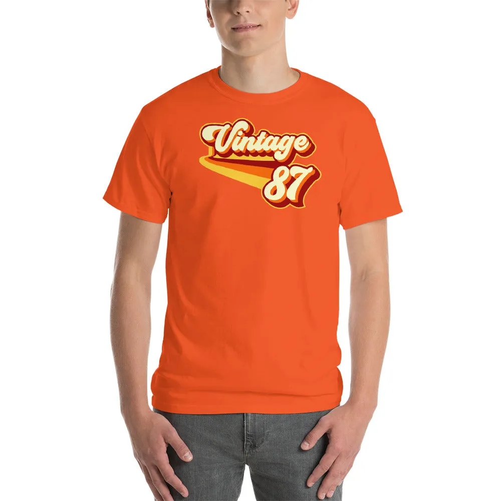 Vintage 1987 Warm Retro Lines CLASSIC FIT Short-Sleeve T-Shirt