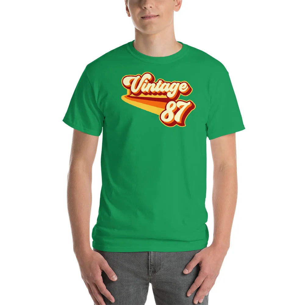 Vintage 1987 Warm Retro Lines CLASSIC FIT Short-Sleeve T-Shirt