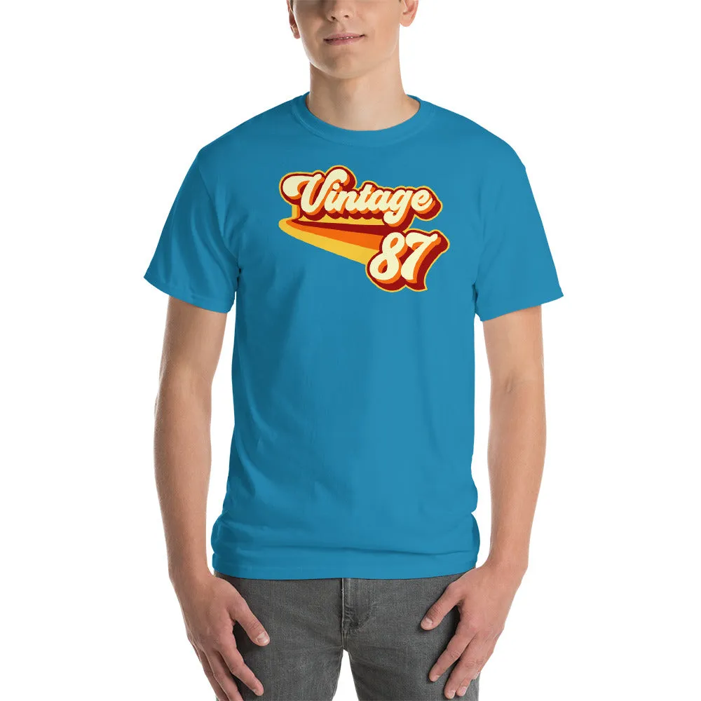 Vintage 1987 Warm Retro Lines CLASSIC FIT Short-Sleeve T-Shirt
