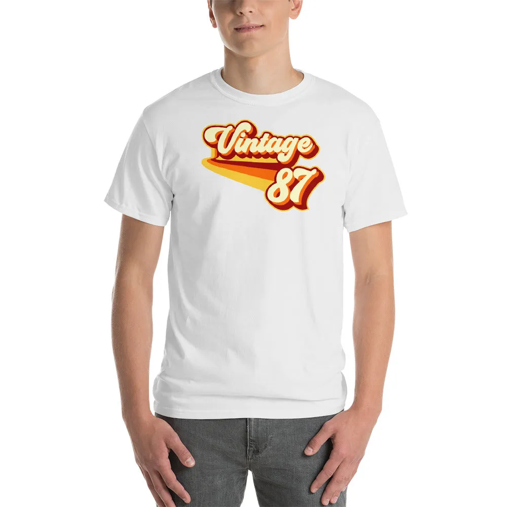 Vintage 1987 Warm Retro Lines CLASSIC FIT Short-Sleeve T-Shirt
