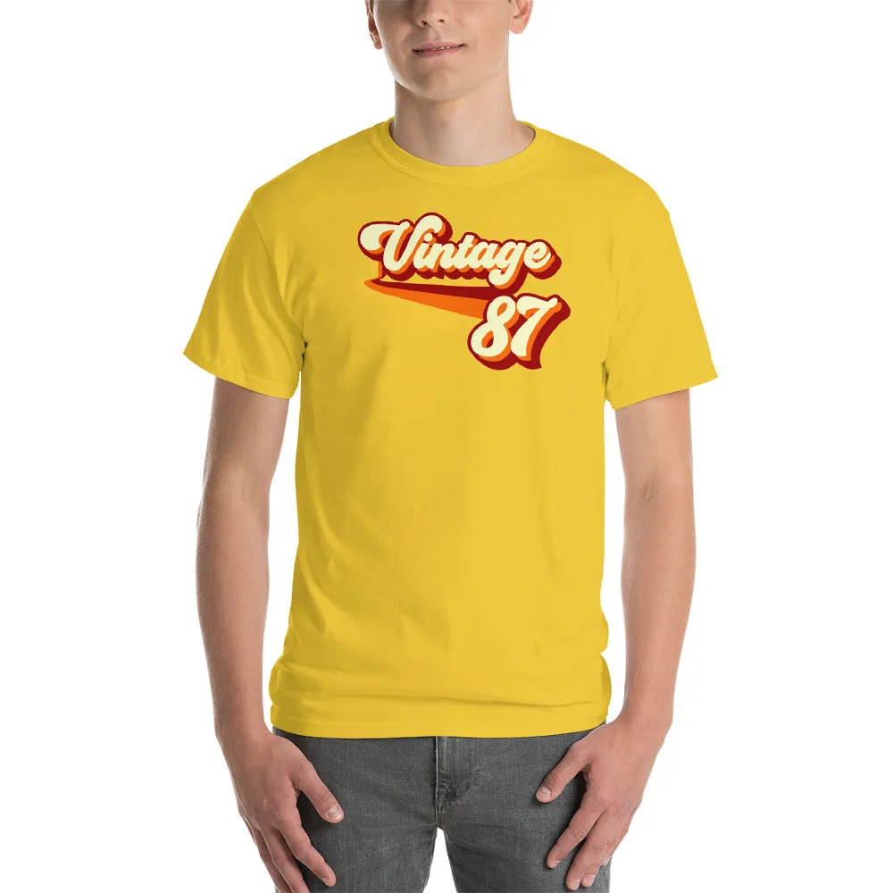 Vintage 1987 Warm Retro Lines CLASSIC FIT Short-Sleeve T-Shirt