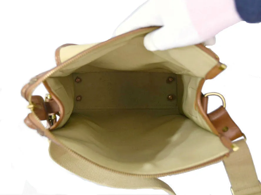 Vintage 1993 Ghurka Marley Hodgson No. 4 Gearpack Khaki Twill Messenger Crossbody Bag