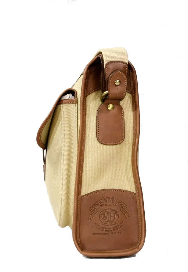 Vintage 1993 Ghurka Marley Hodgson No. 4 Gearpack Khaki Twill Messenger Crossbody Bag