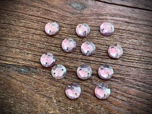Vintage Amethyst Crystal Foil Flat Back Sew-On Beads