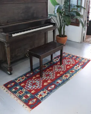 Vintage Anatolian kilim runner