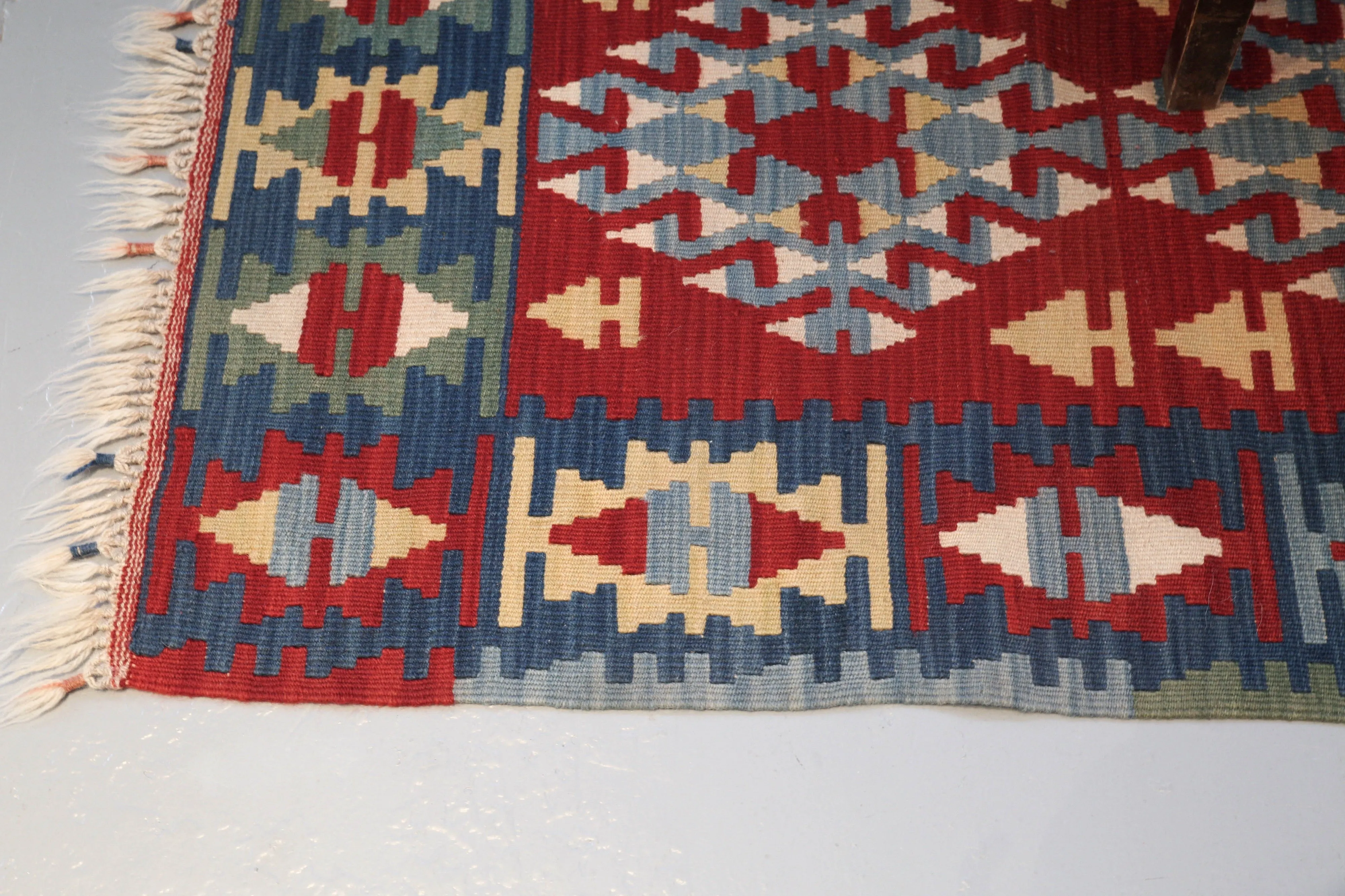 Vintage Anatolian kilim runner