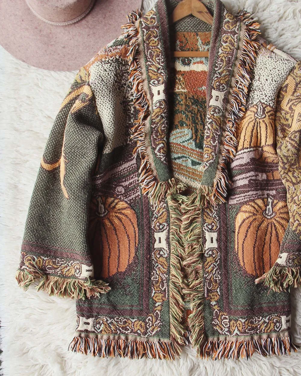 Vintage Autumn Fringe Coat