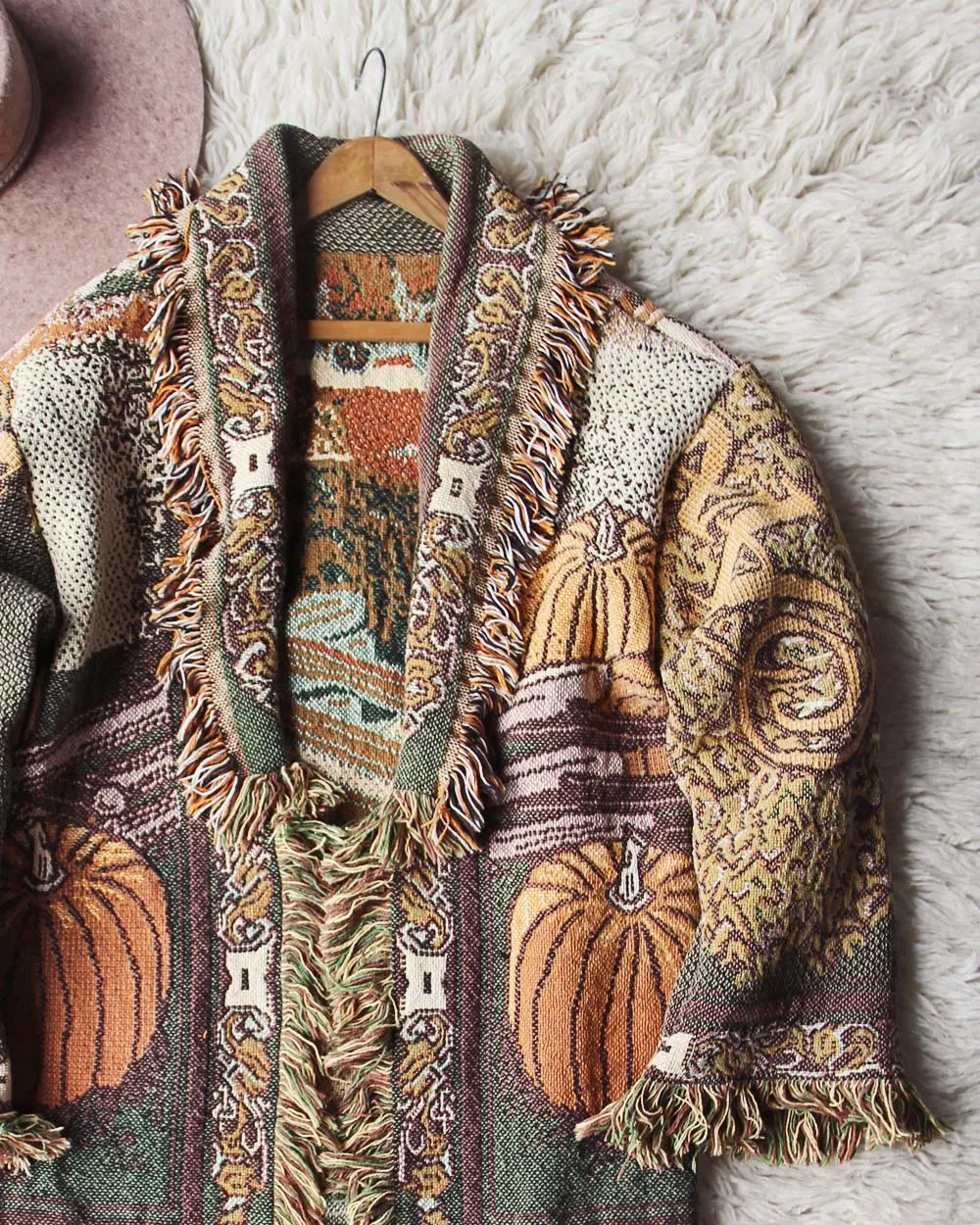 Vintage Autumn Fringe Coat