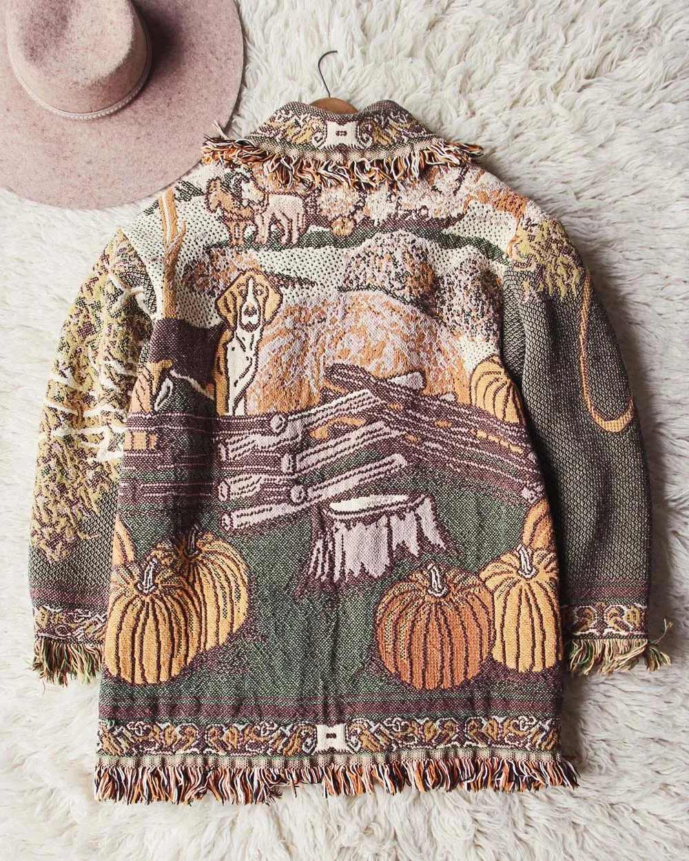Vintage Autumn Fringe Coat