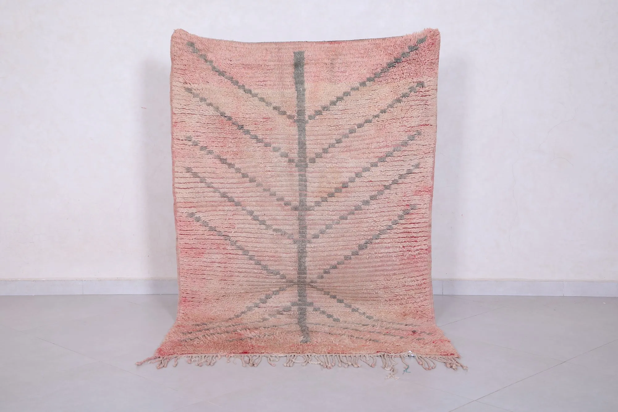 Vintage Berber Rug 3.6 x 5.5 ft | Handmade Moroccan Carpet