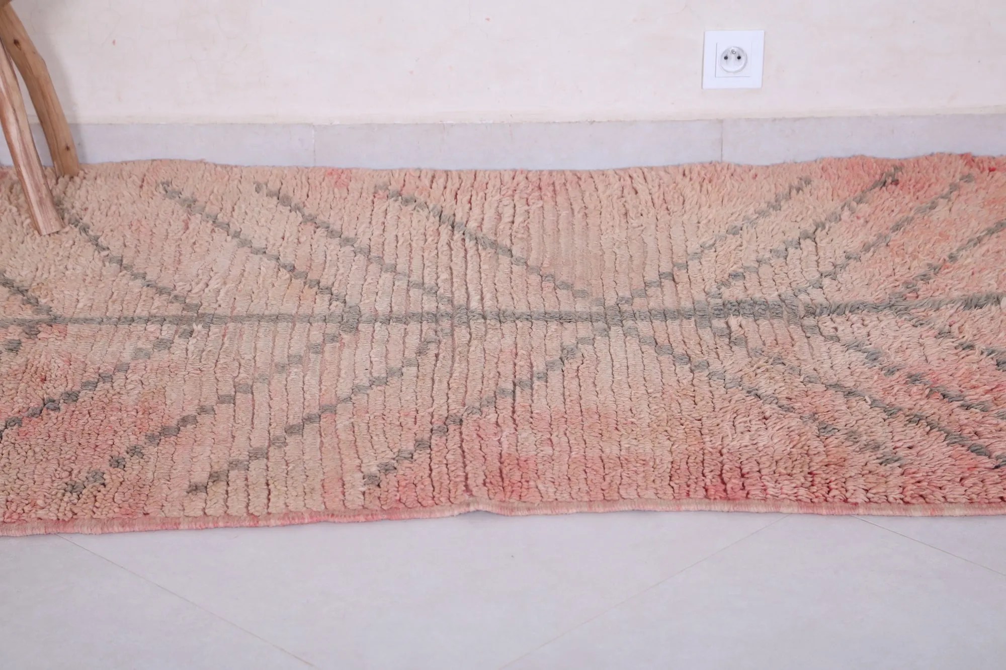 Vintage Berber Rug 3.6 x 5.5 ft | Handmade Moroccan Carpet