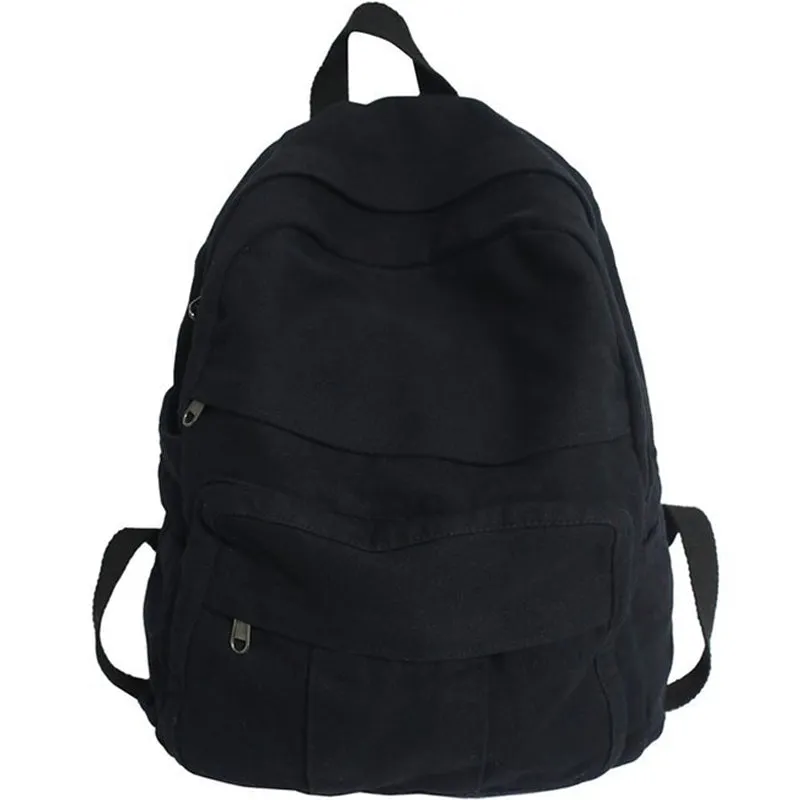 Vintage Canvas Backpack Large Capacity Bookbags Travel Knapsack