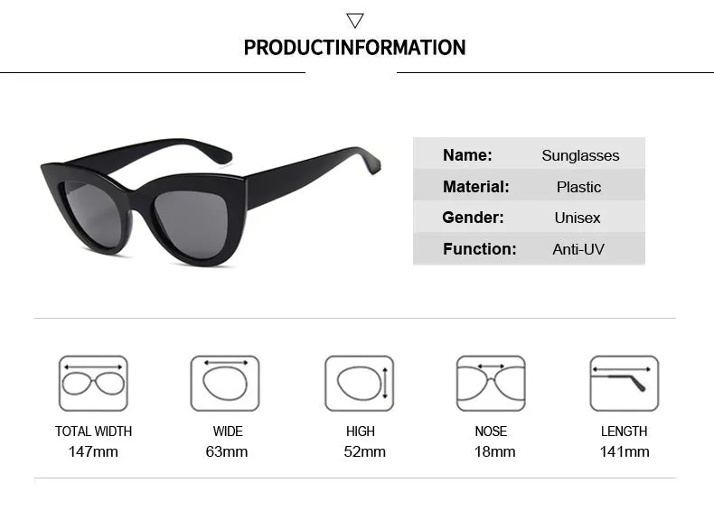 Vintage Cat Eye Sunglasses for Women