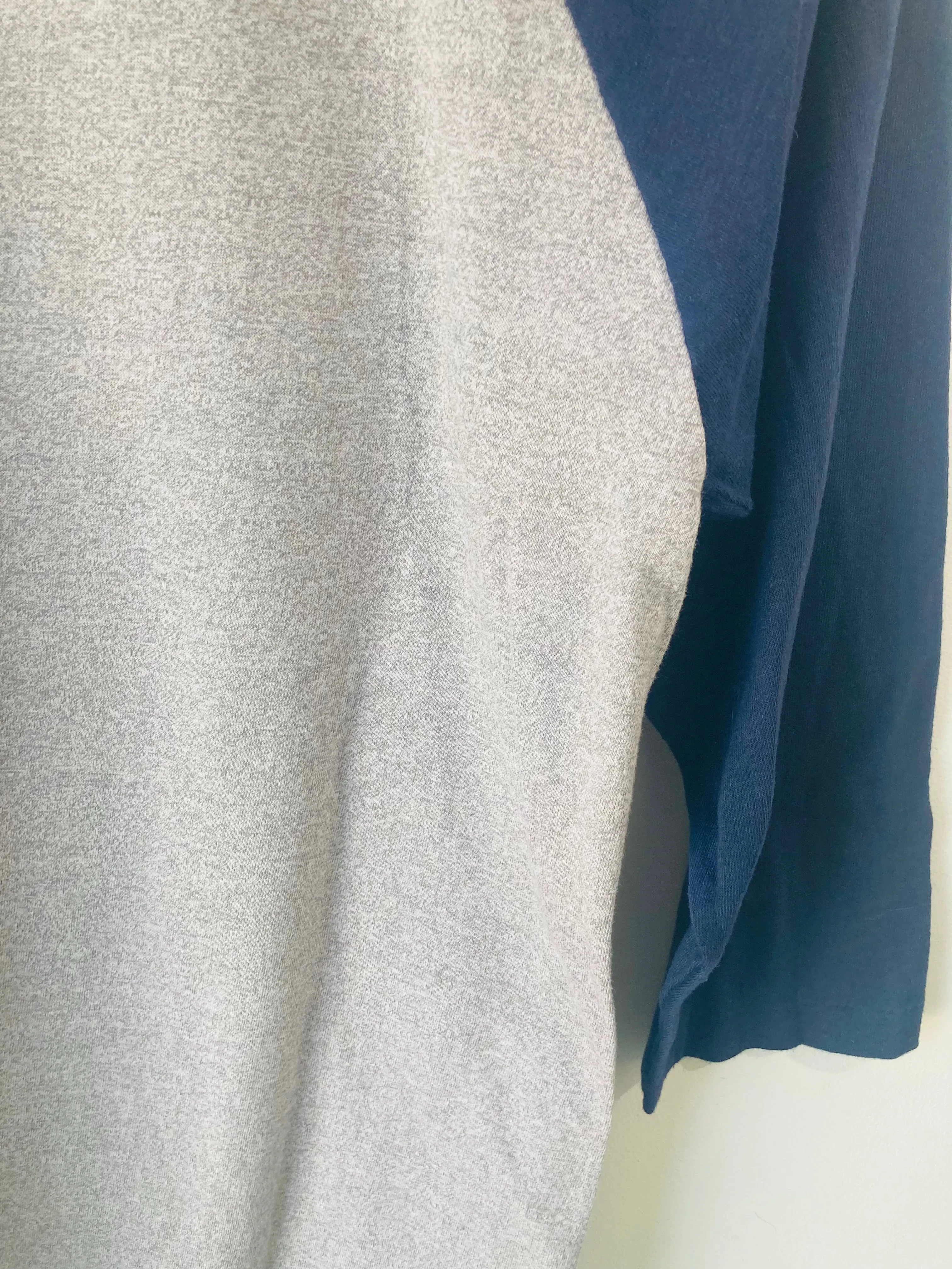 Vintage Heart Bebe Le Strange Blue Grey Baseball Tee