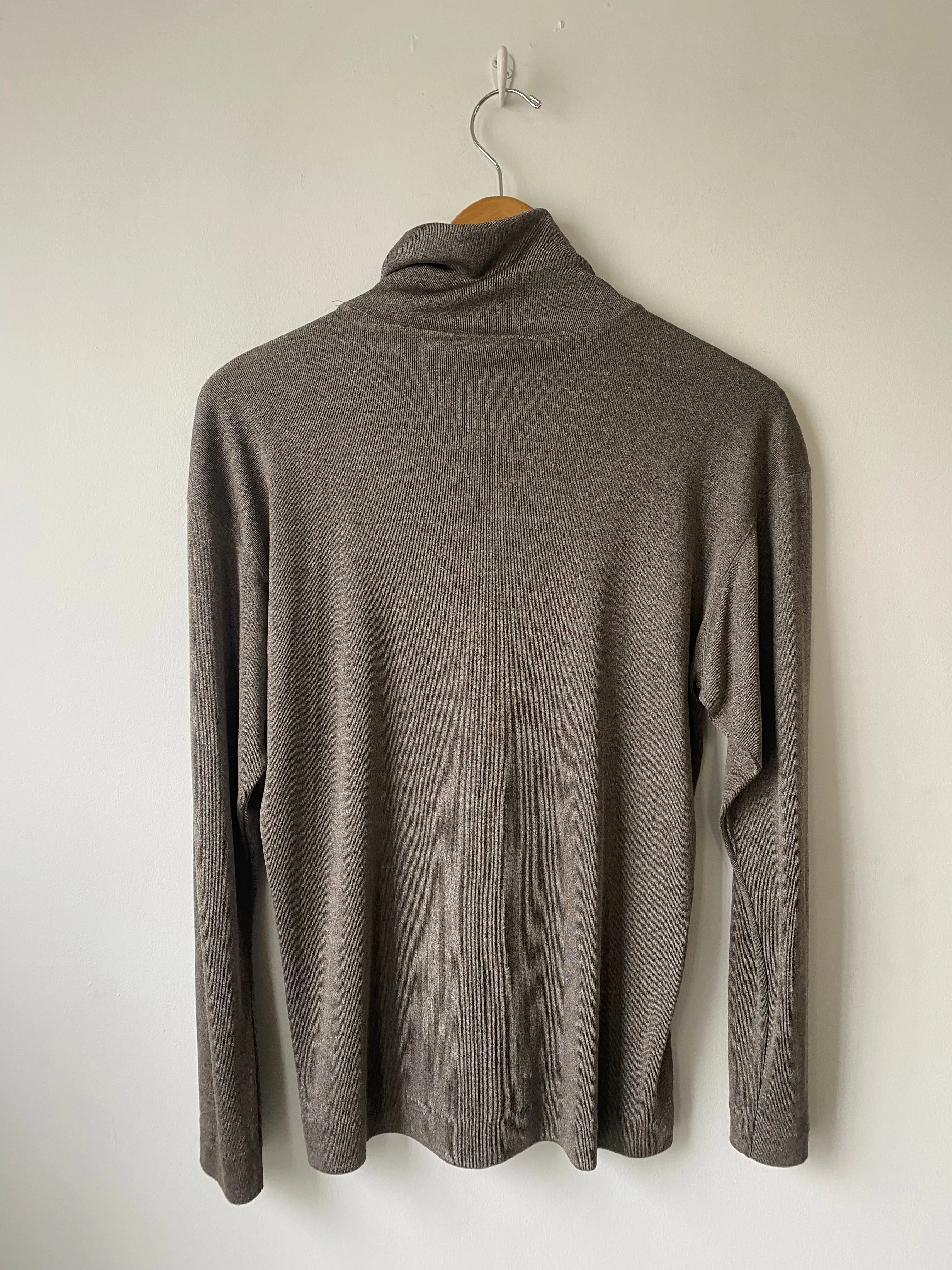 Vintage Issey Miyake Grey Brown Turtleneck