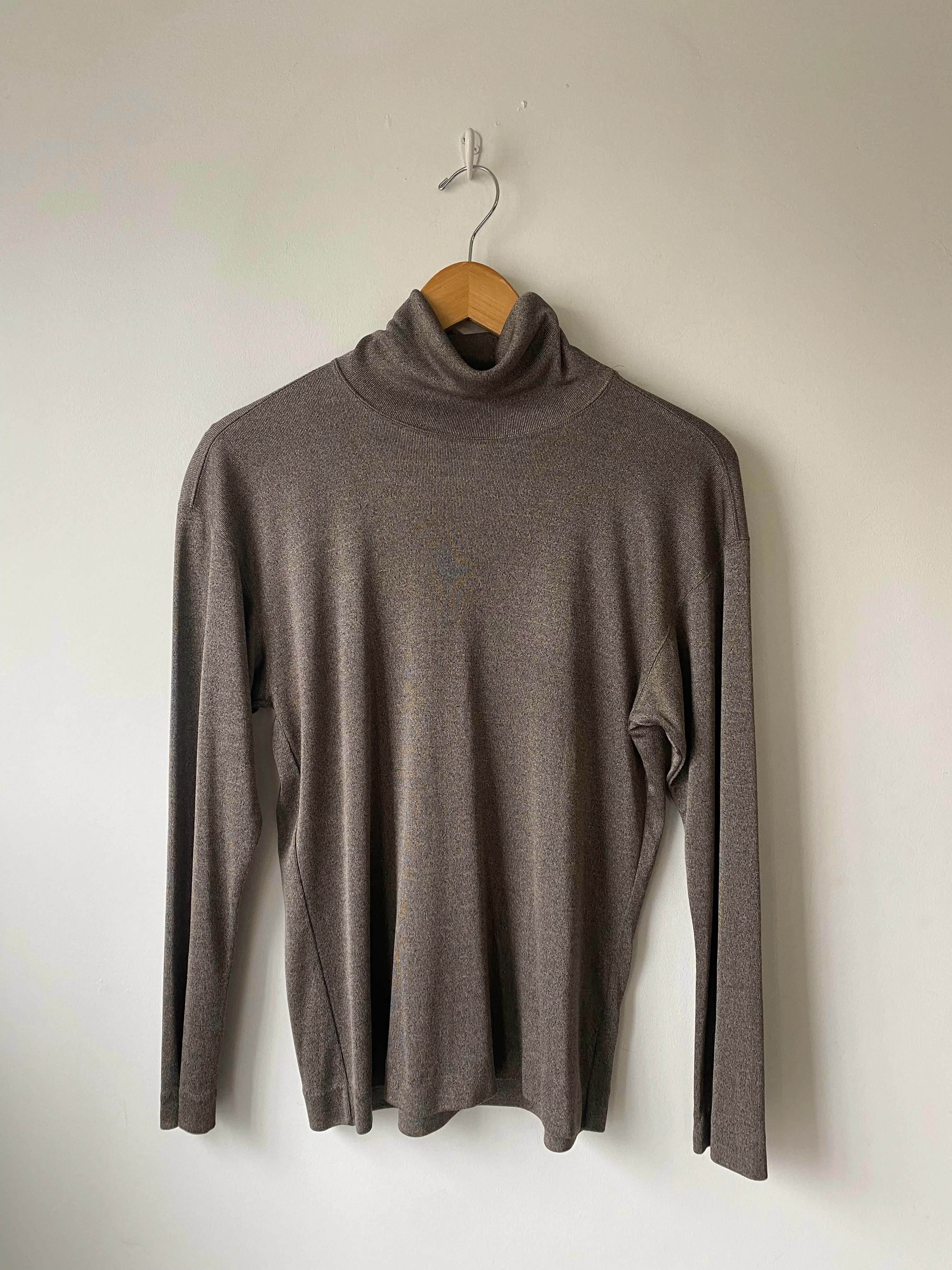 Vintage Issey Miyake Grey Brown Turtleneck
